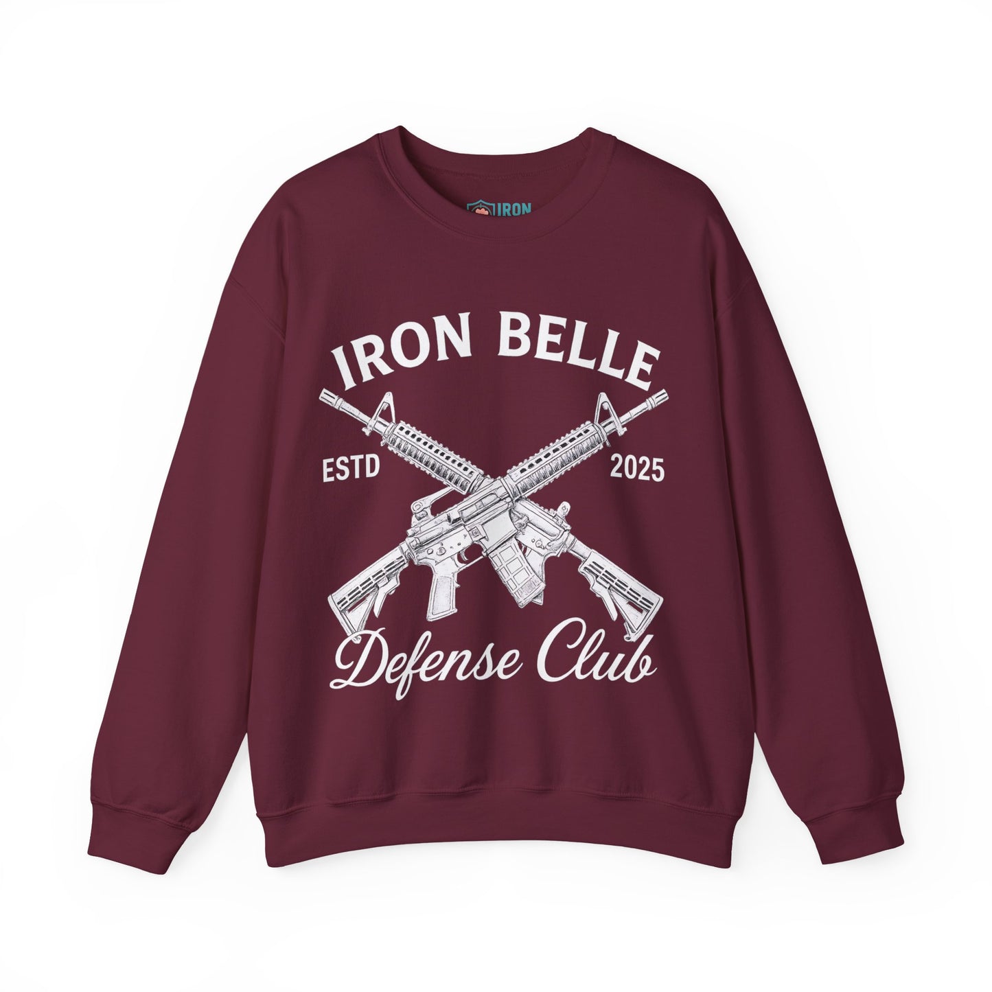 Iron Belle Defense White Crest Unisex Crewneck Sweatshirt
