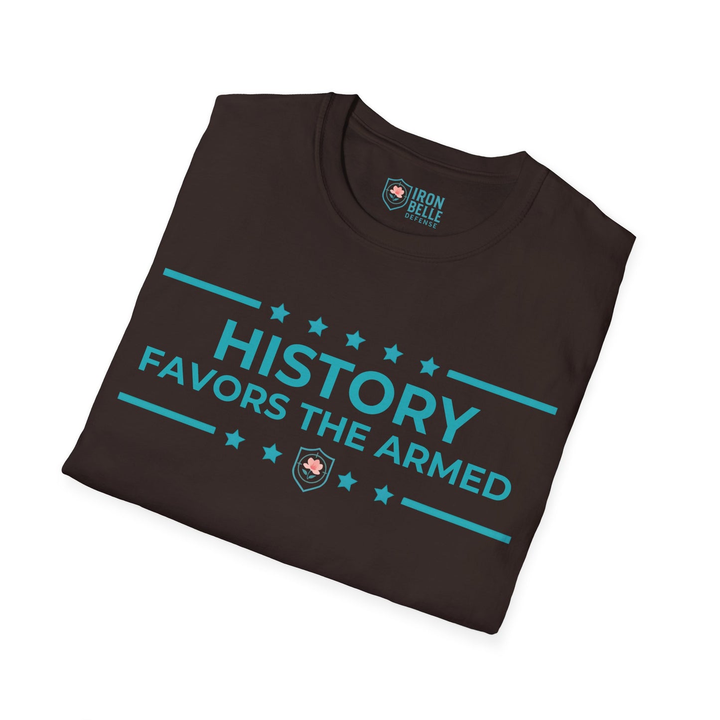 History Favors the Armed Iron Belle Defense Tee