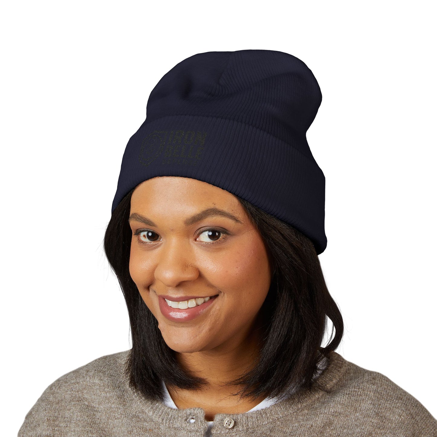 Embroidered Iron Belle Defense Cuffed Beanie