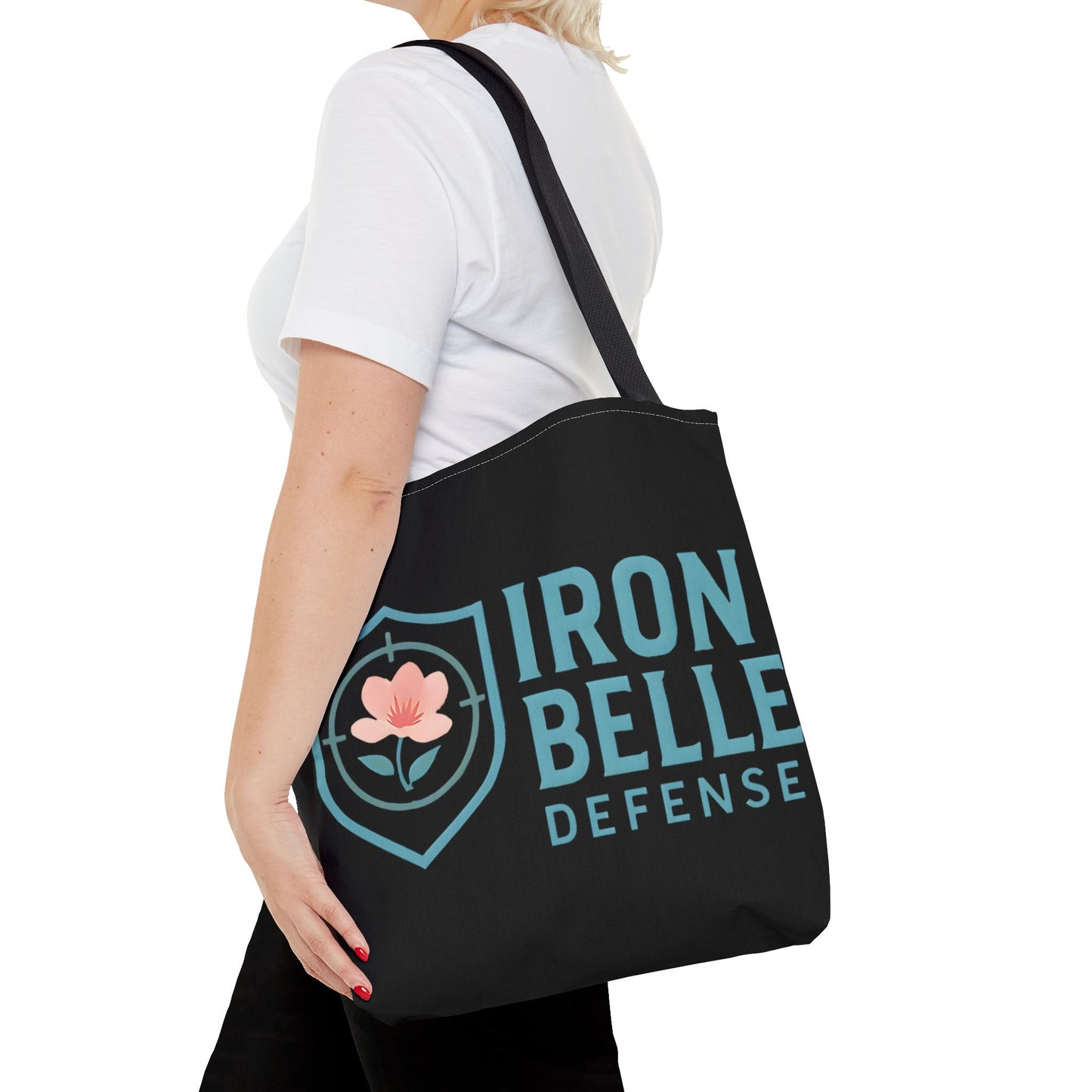 Turquoise Iron Belle Defense Tote Bag