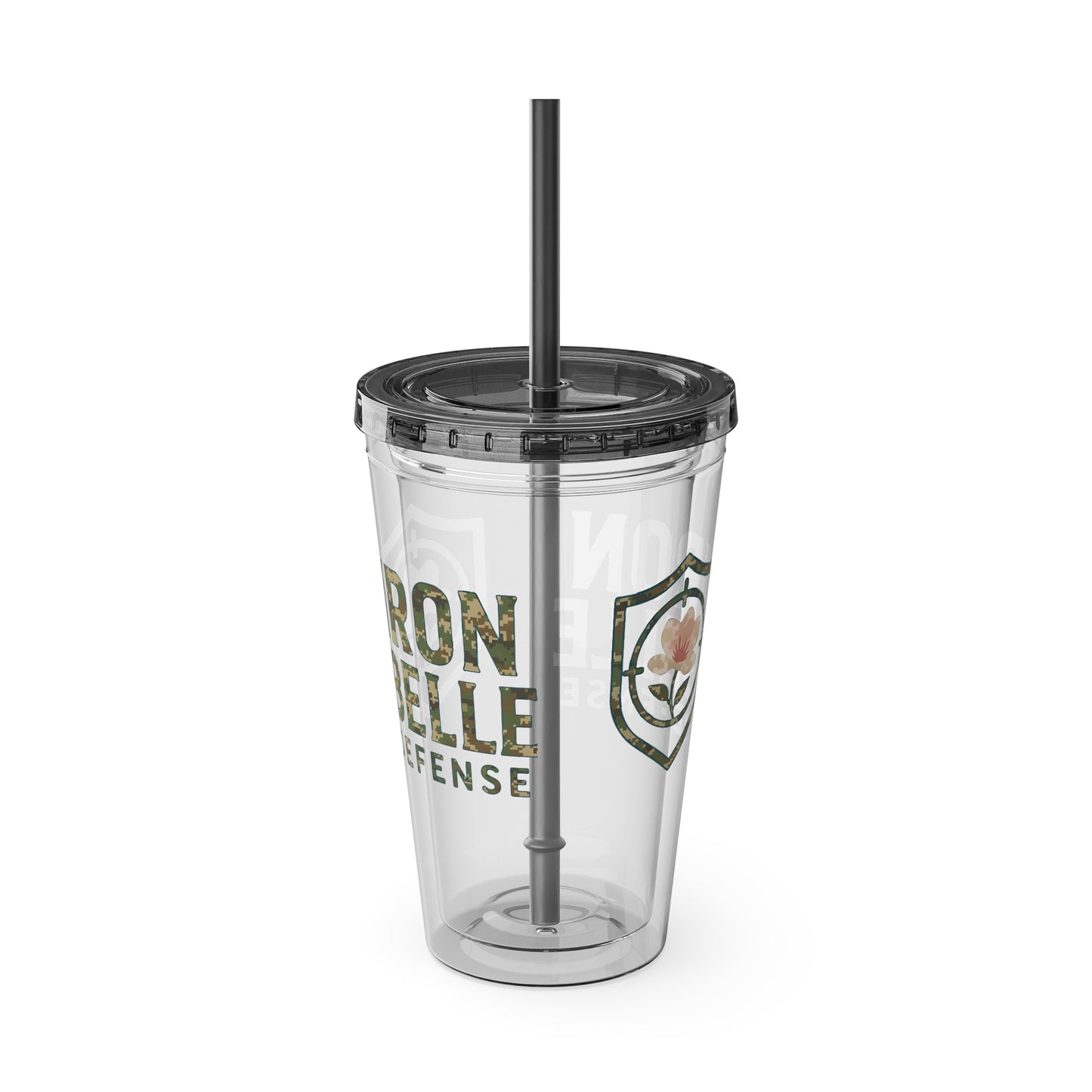 Camo Iron Belle Defense Tumbler – 16oz