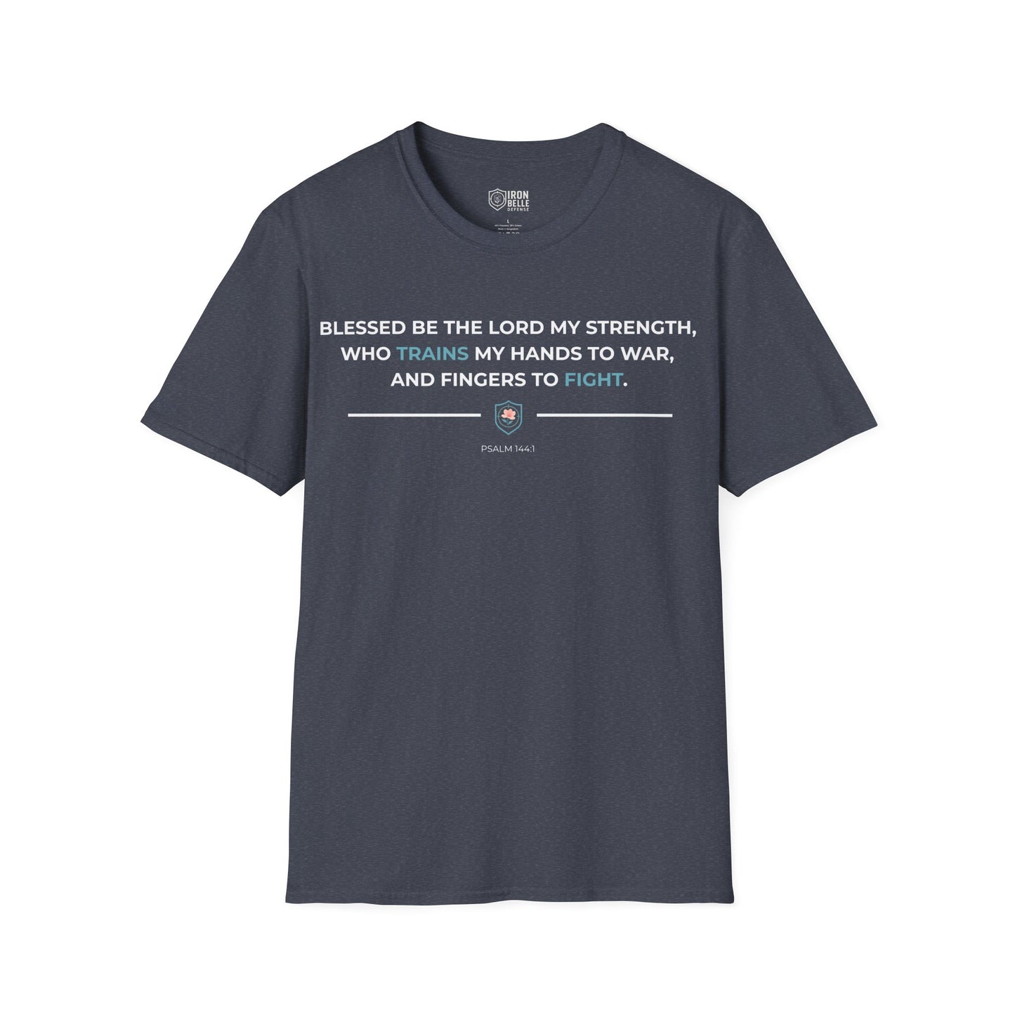 Blessed Be the Lord My Rock Iron Belle Defense Tee