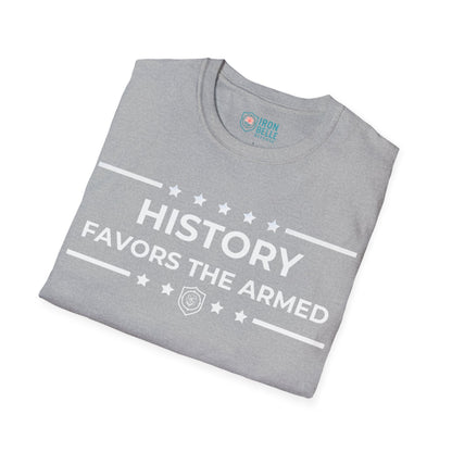History Favors the Armed Iron Belle Defense Tee