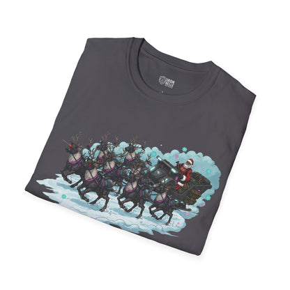 Santa & Reindeer Christmas Graphic Tee