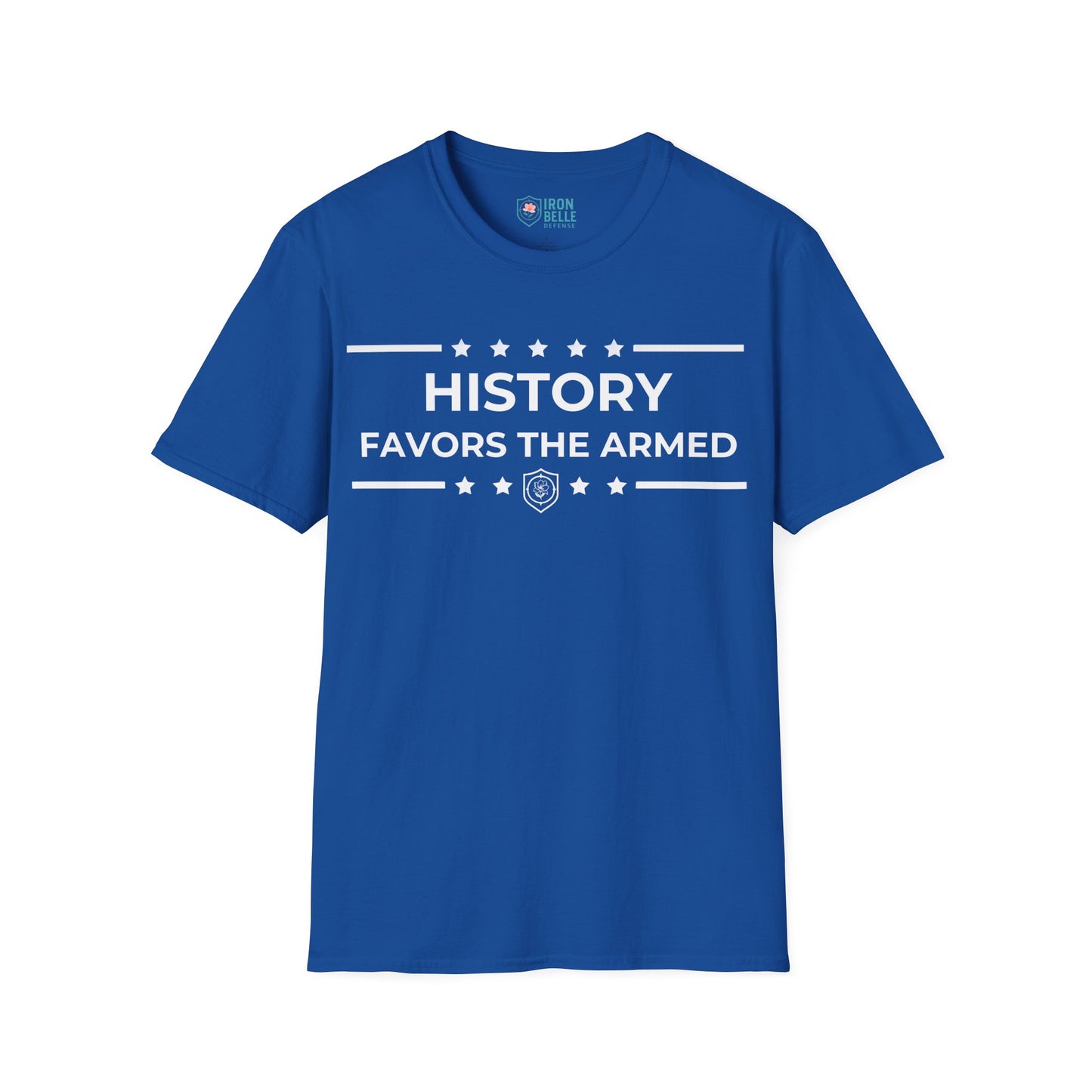 History Favors the Armed Iron Belle Defense Tee