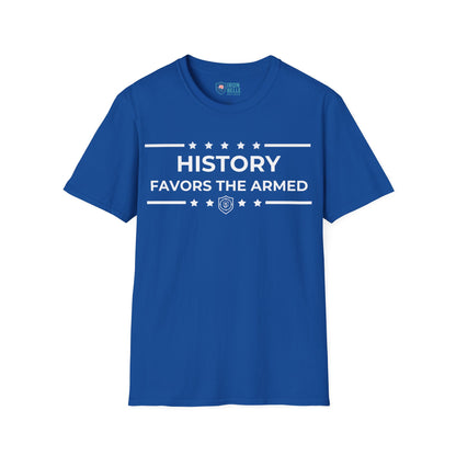 History Favors the Armed Iron Belle Defense Tee
