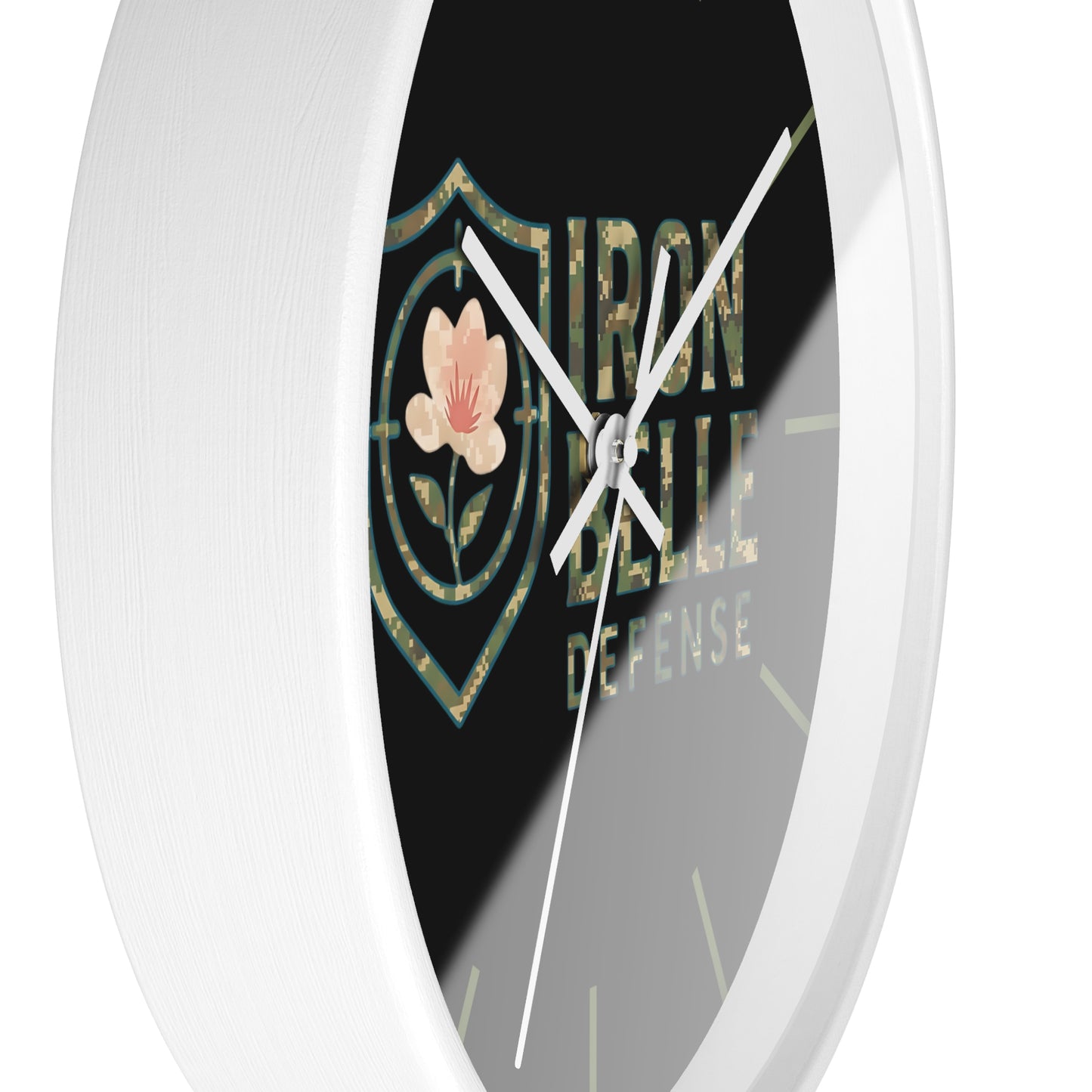 Camo Iron Belle Defense Wall Clock