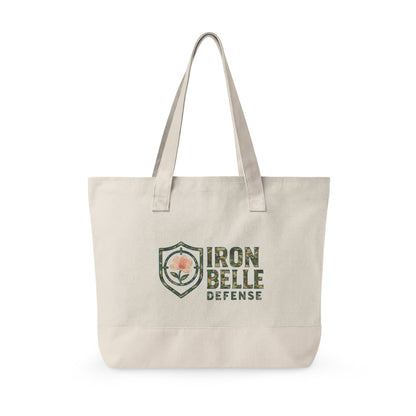 Camo Iron Belle Defense Zippered Canvas Tote