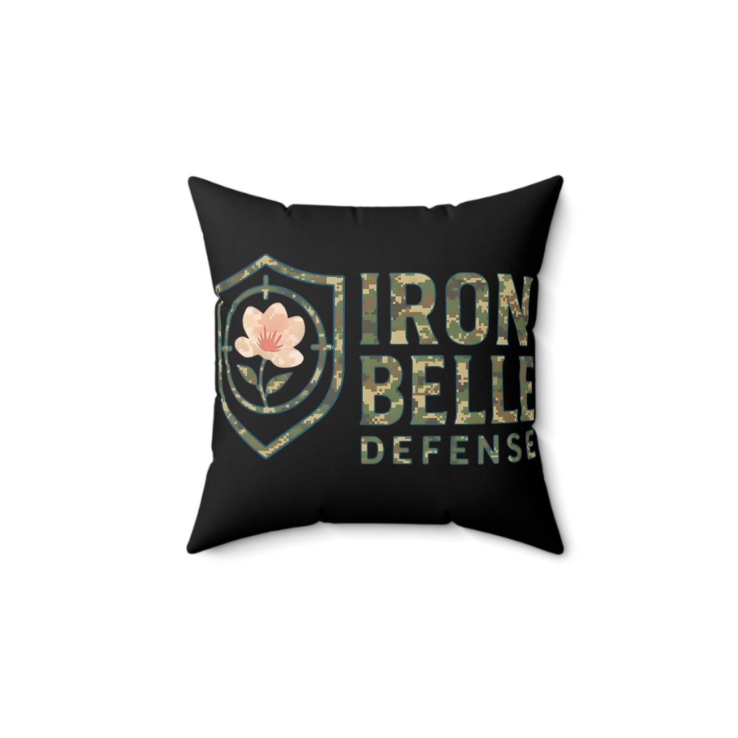 Iron Belle Defense Spun Polyester Square Pillow