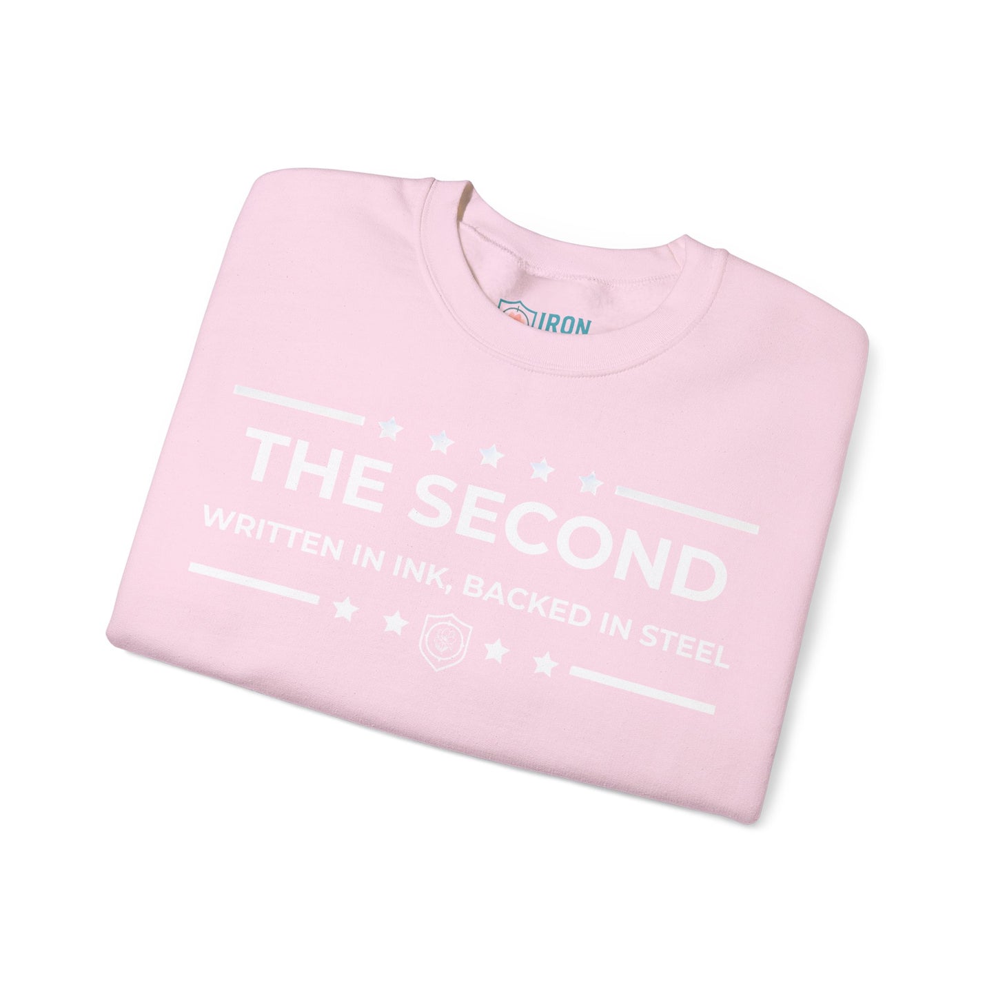 The Second: Written in Ink, Backed in Steel Iron Belle Defense Unisex Crewneck Sweatshirt