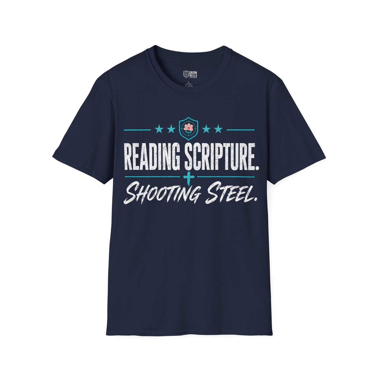 Reading Scripture Shooting Steel Tee