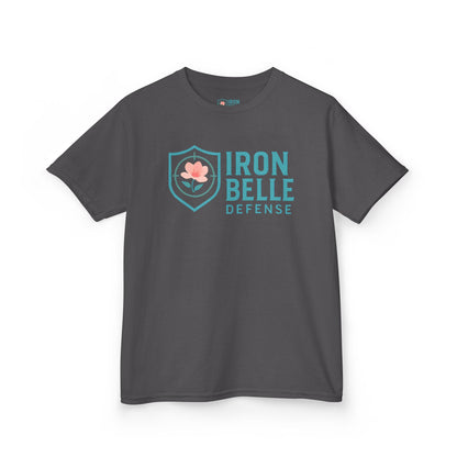 Youth Turquoise Iron Belle Defense Tee