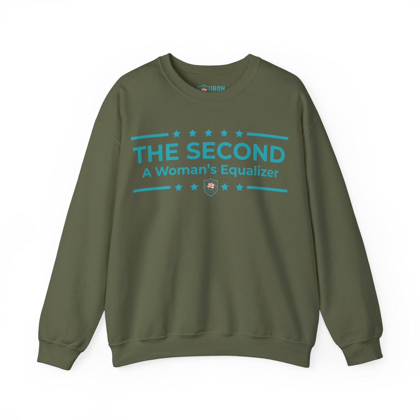 The Second:A Woman’s Equalizer Iron Belle Defense Unisex Crewneck Sweatshirt