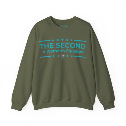 The Second:A Woman’s Equalizer Iron Belle Defense Unisex Crewneck Sweatshirt