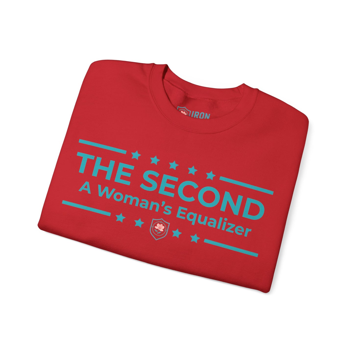 The Second:A Woman’s Equalizer Iron Belle Defense Unisex Crewneck Sweatshirt