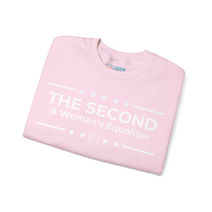 The Second:A Woman’s Equalizer Iron Belle Defense Unisex Crewneck Sweatshirt