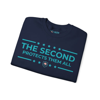The Second: Protects Them All Iron Belle Defense Unisex Crewneck Sweatshirt