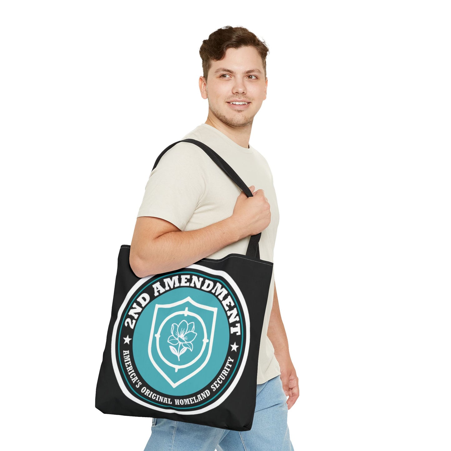 2nd Amendment Shield Tote Bag — America’s Original Homeland Security Cotton Tote