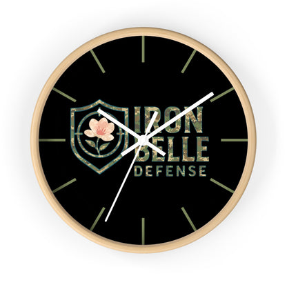 Camo Iron Belle Defense Wall Clock