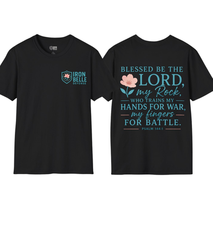 Blessed Be the Lord My Rock Iron Belle Defense Tee