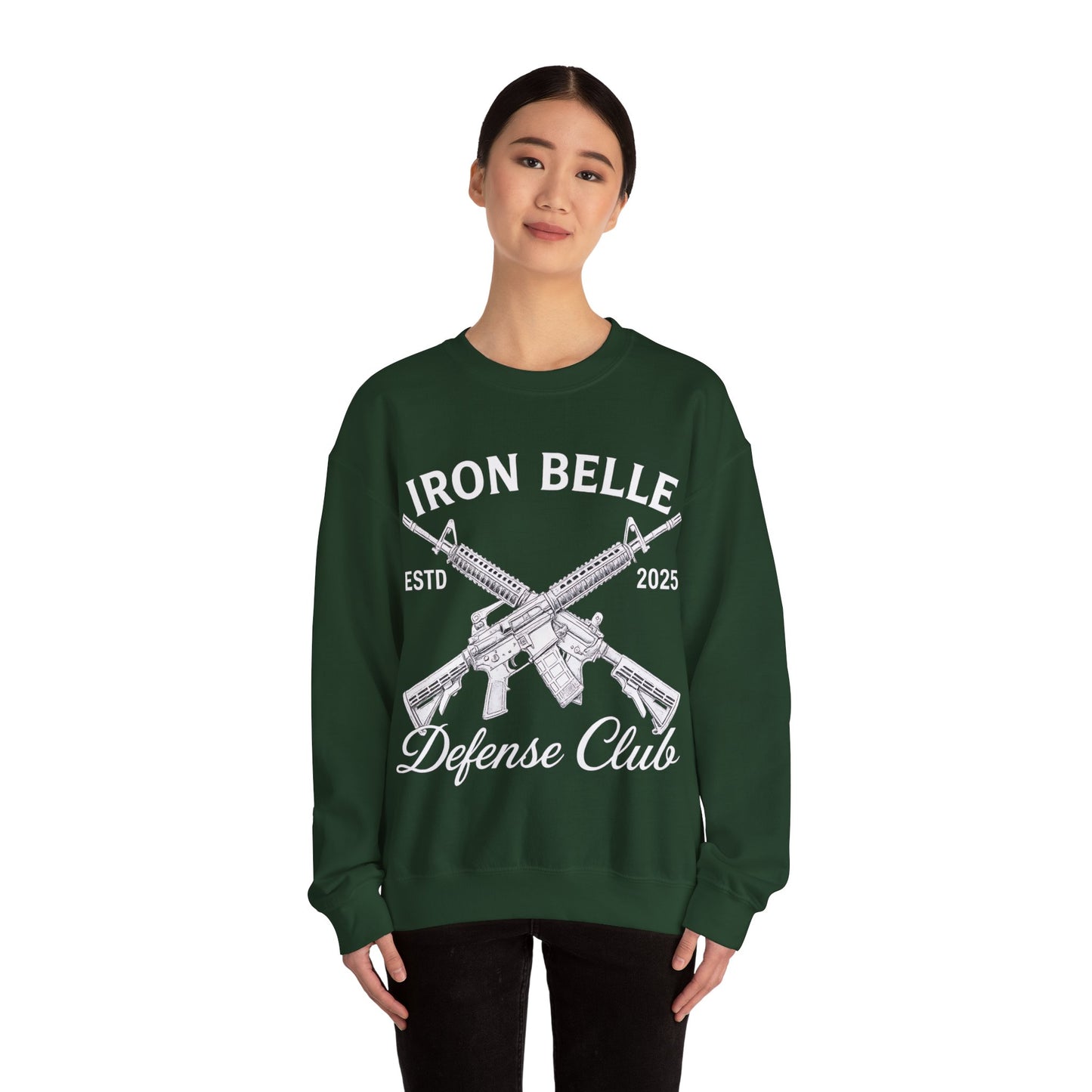 Iron Belle Defense White Crest Unisex Crewneck Sweatshirt