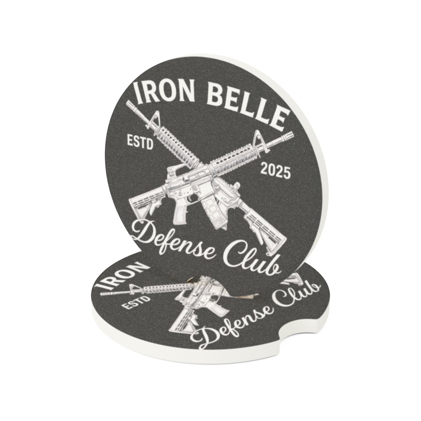 Iron Belle Defense Crest Soapstone Car Coaster