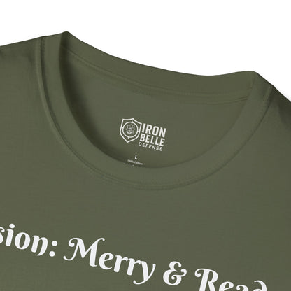 Tactical Santa with Armored Christmas Tree Tee