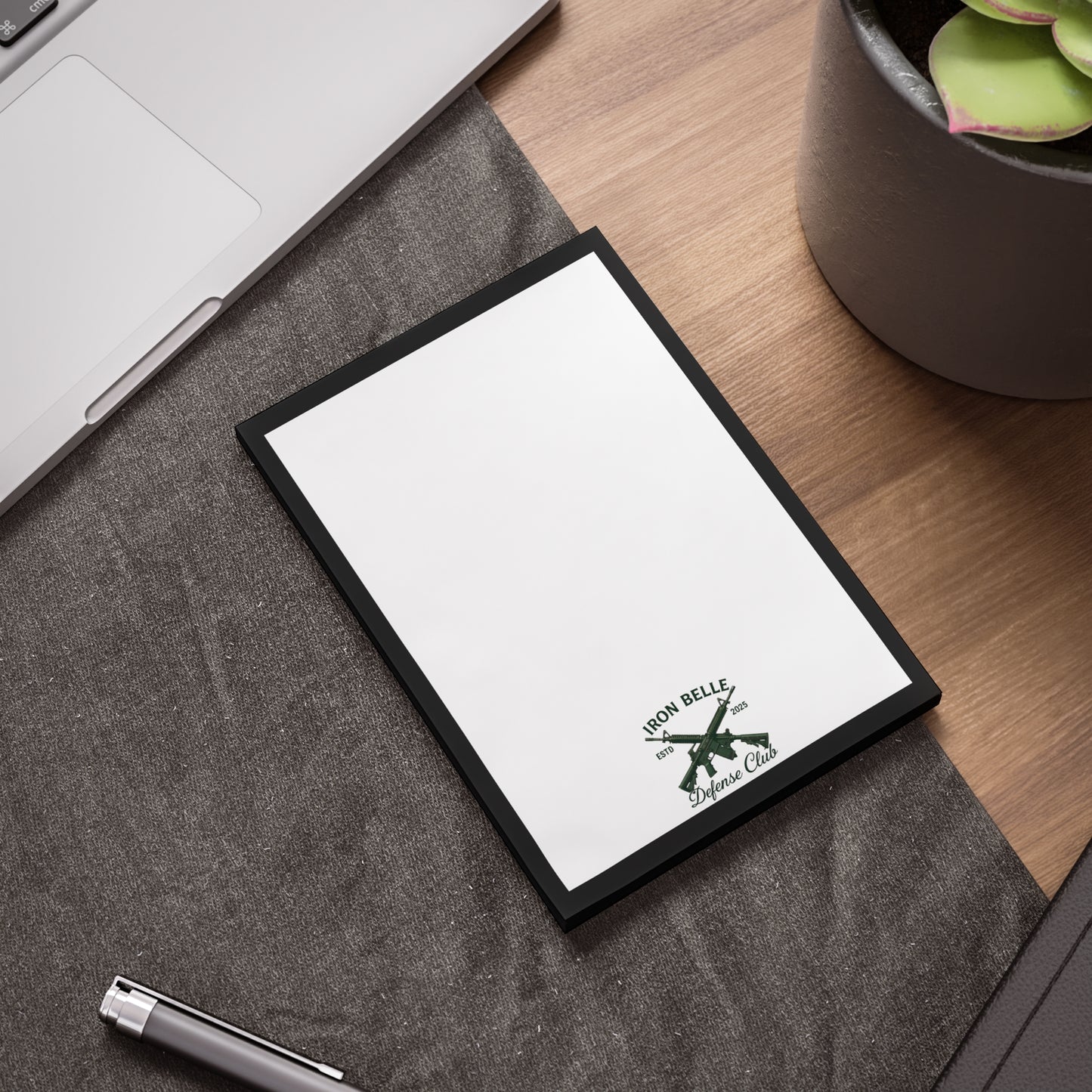 Iron Belle Defense Black Crest Note Pad