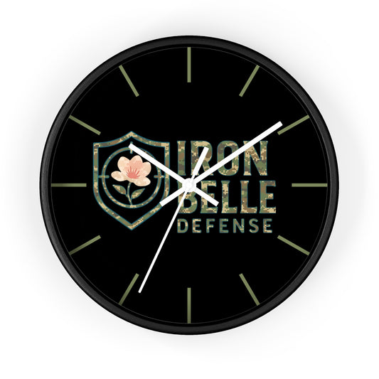 Camo Iron Belle Defense Wall Clock