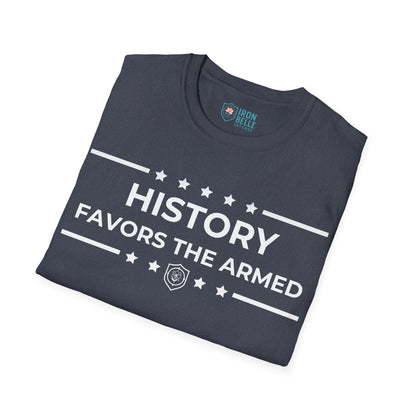 History Favors the Armed Iron Belle Defense Tee