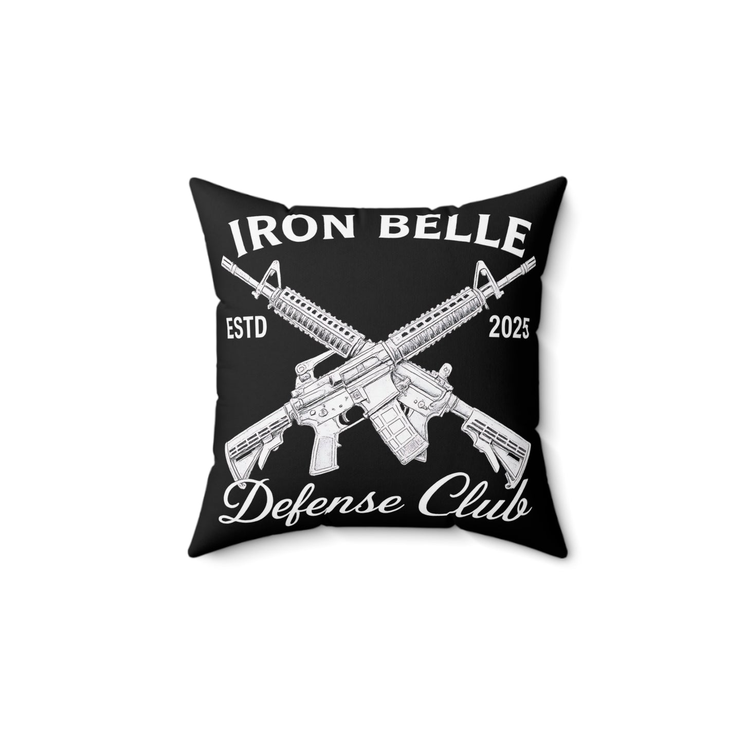 Iron Belle Defense Spun Polyester Square Pillow