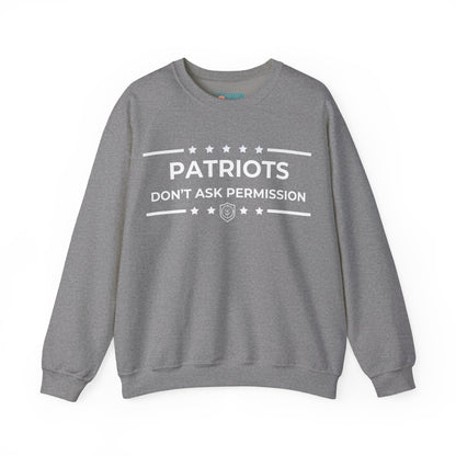 Patriots Don’t Ask Permission Iron Belle Defense Unisex Crewneck Sweatshirt