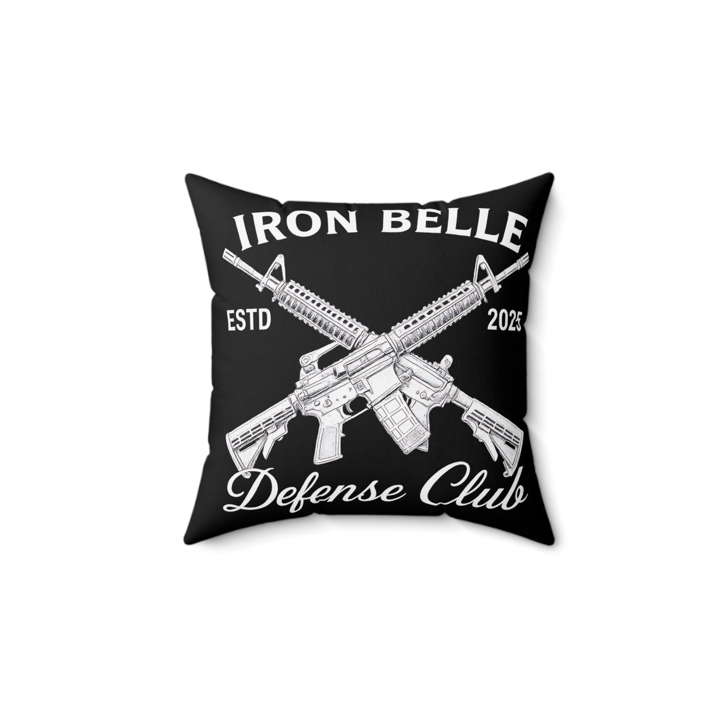 Iron Belle Defense Spun Polyester Square Pillow