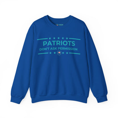 Patriots Don’t Ask Permission Iron Belle Defense Unisex Crewneck Sweatshirt