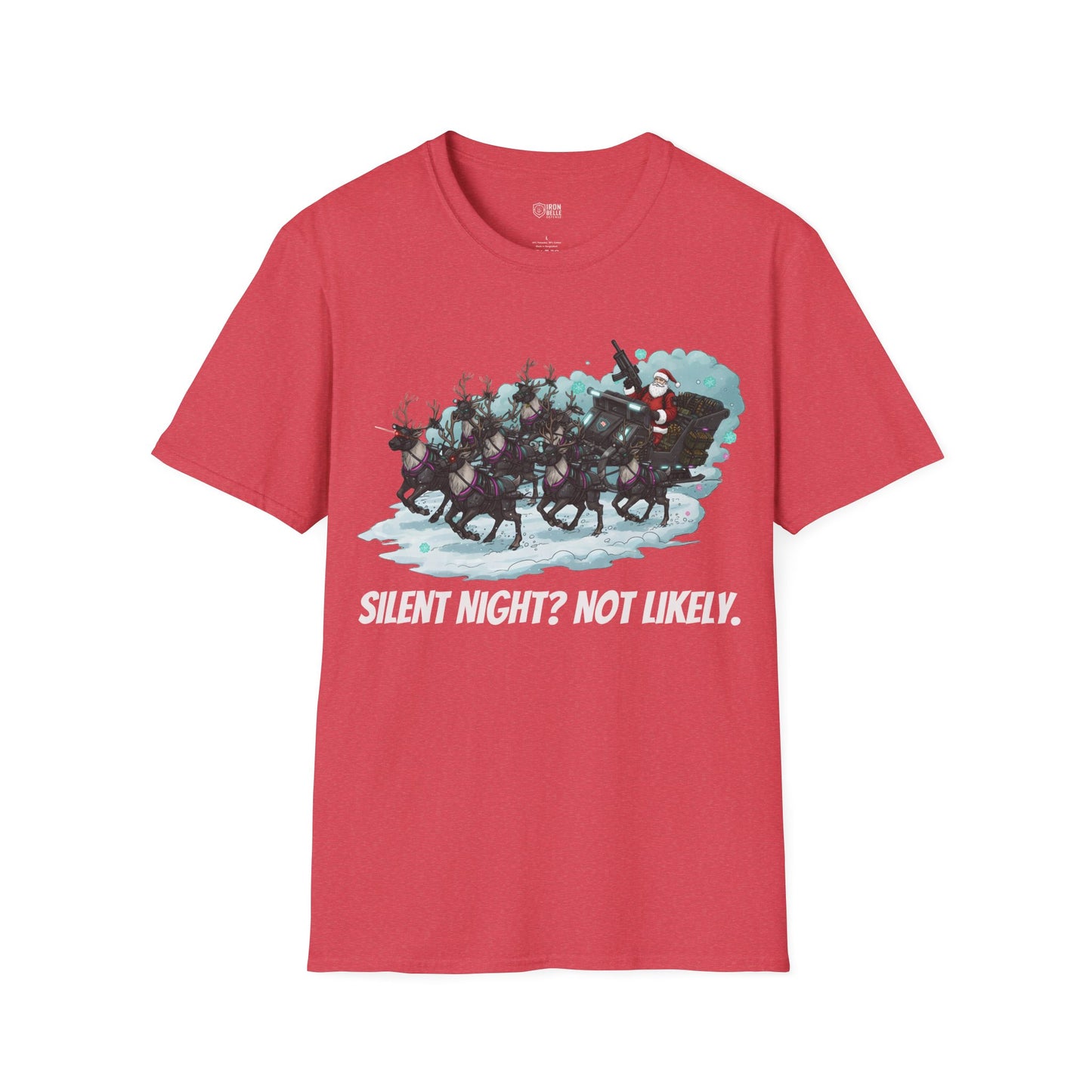 Santa & Reindeer Christmas Graphic Tee