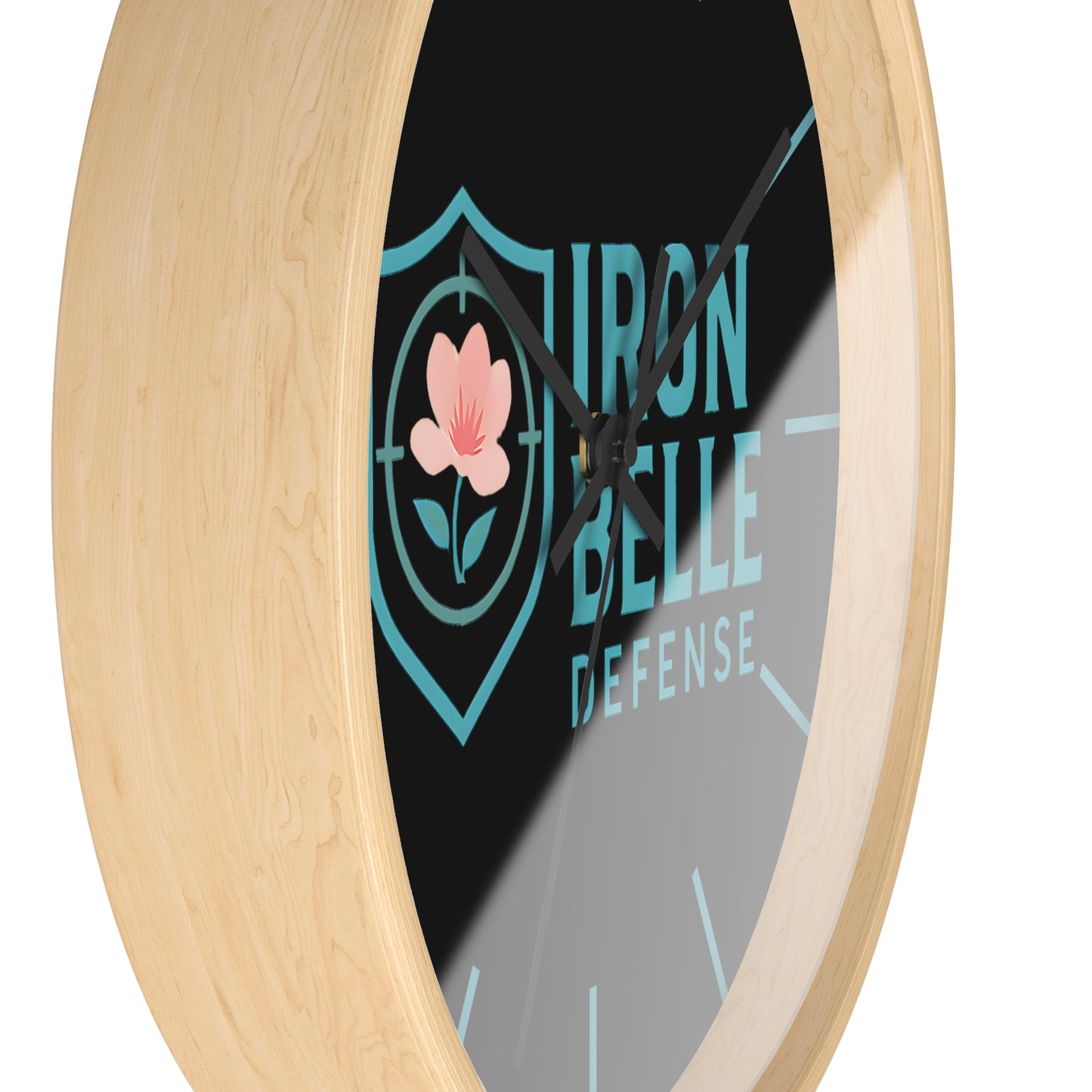Iron Belle Defense Wall Clock Teal