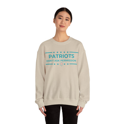 Patriots Don’t Ask Permission Iron Belle Defense Unisex Crewneck Sweatshirt