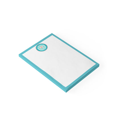Round Turquoise Iron Belle Defense Note Pad