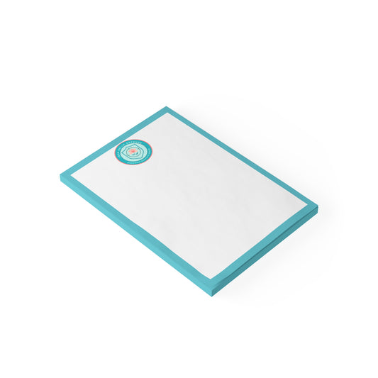 Round Turquoise Iron Belle Defense Note Pad
