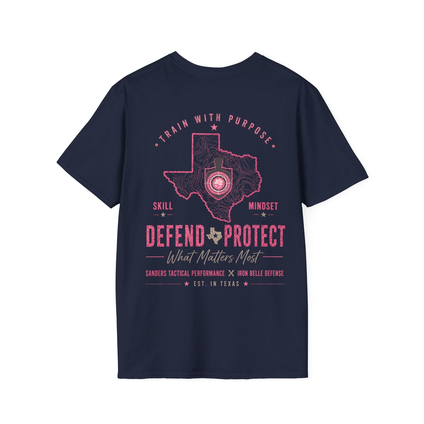Pink Iron Belle Defense x Sanders Tactical Performance Tee