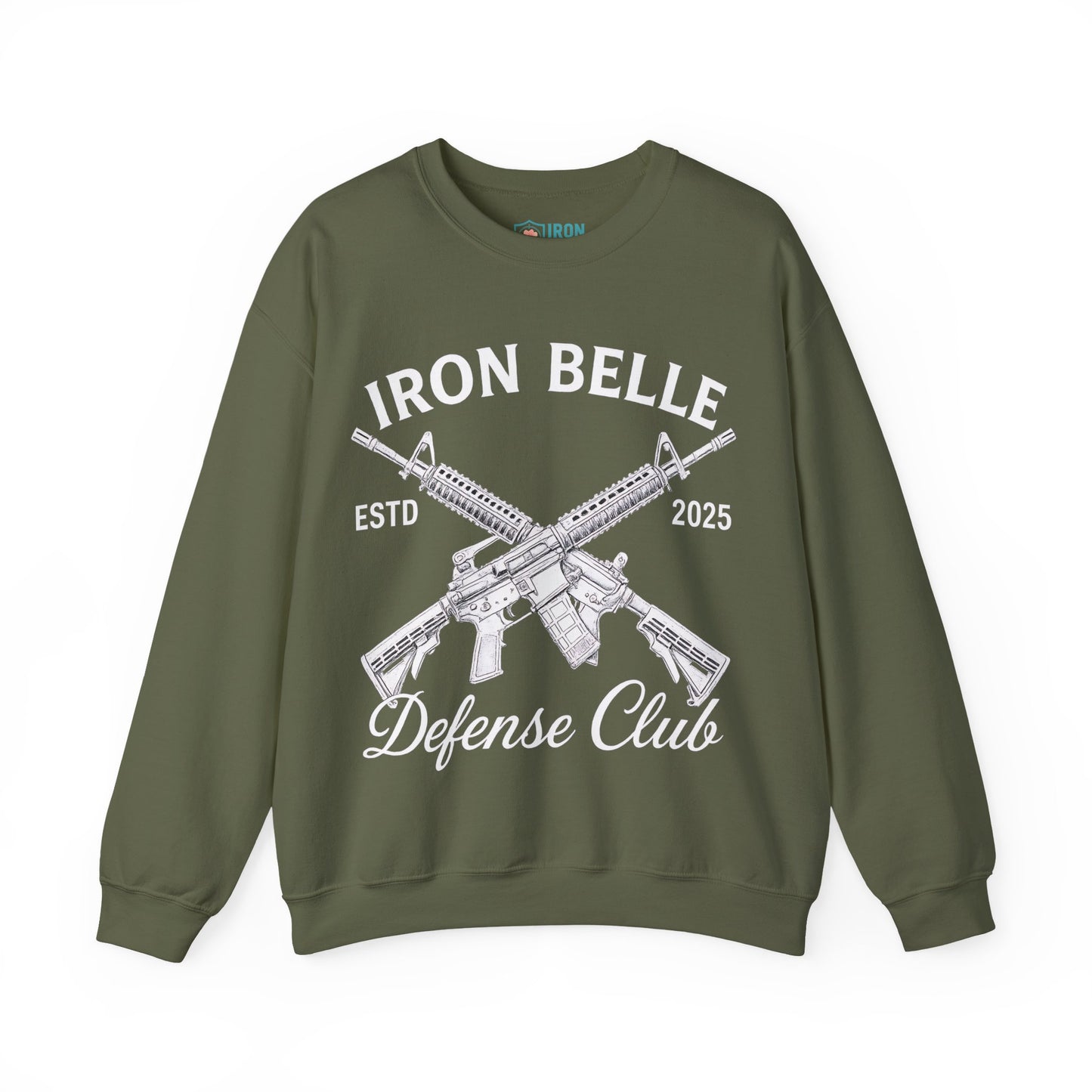 Iron Belle Defense White Crest Unisex Crewneck Sweatshirt