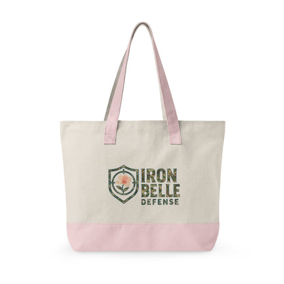 Camo Iron Belle Defense Zippered Canvas Tote
