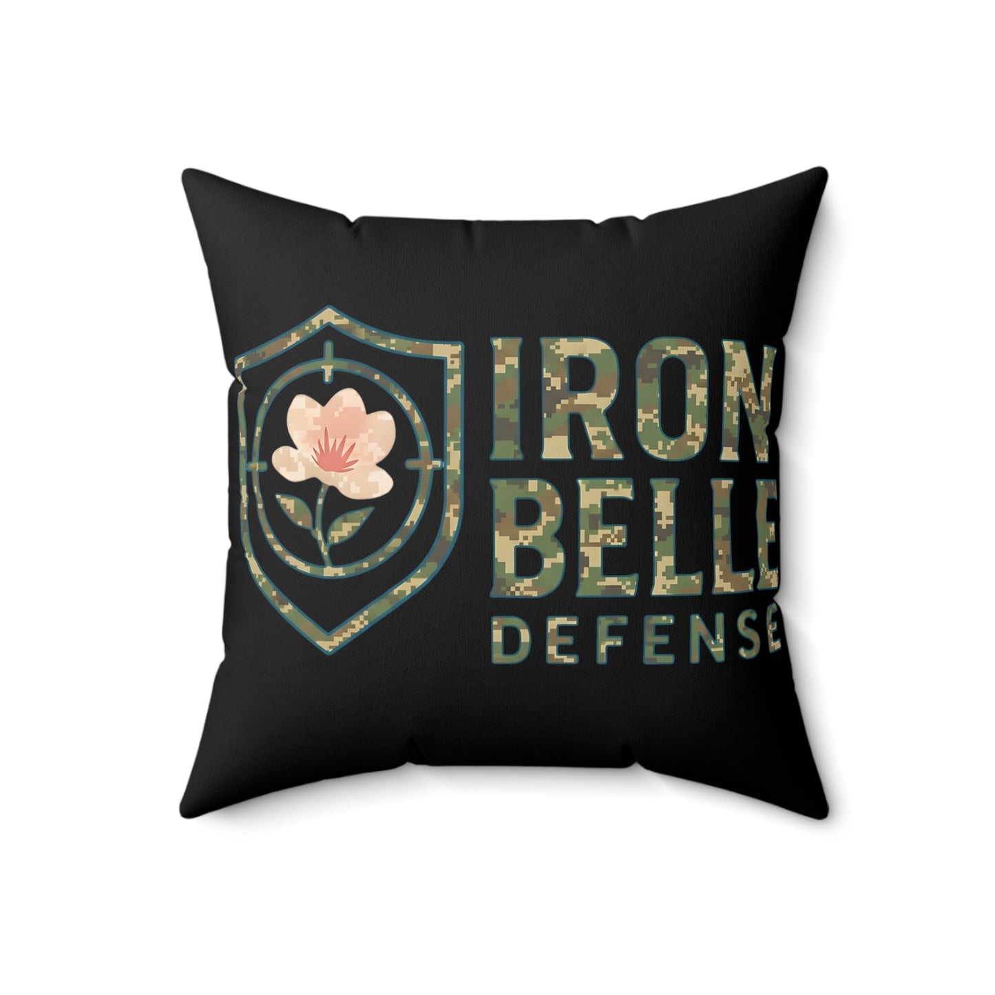 Iron Belle Defense Spun Polyester Square Pillow