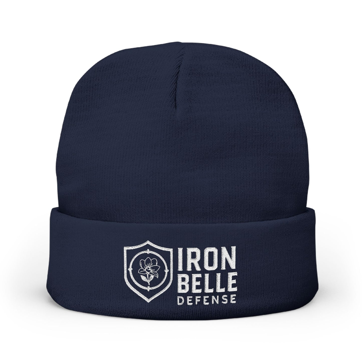 Iron Belle Defense Embroidered Knit Beanie