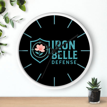 Iron Belle Defense Wall Clock Teal
