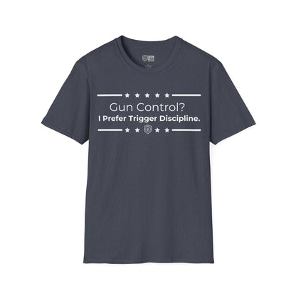 Gun Control? Unisex Softstyle T-Shirt