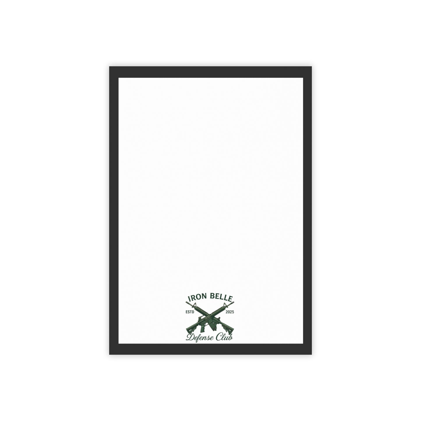 Iron Belle Defense Black Crest Note Pad