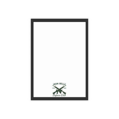 Iron Belle Defense Black Crest Note Pad