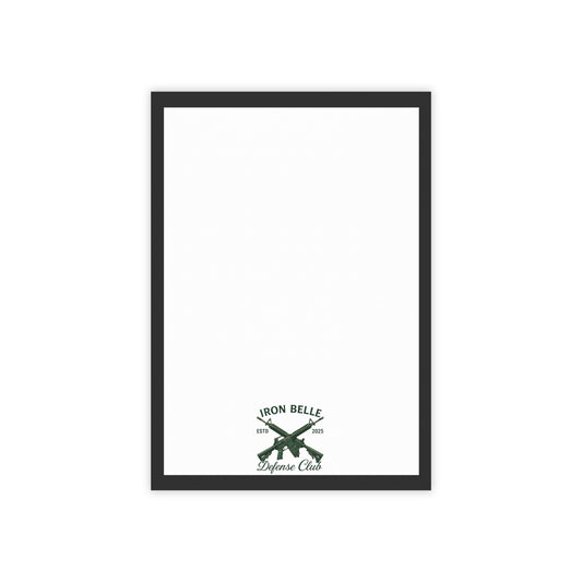 Iron Belle Defense Black Crest Note Pad