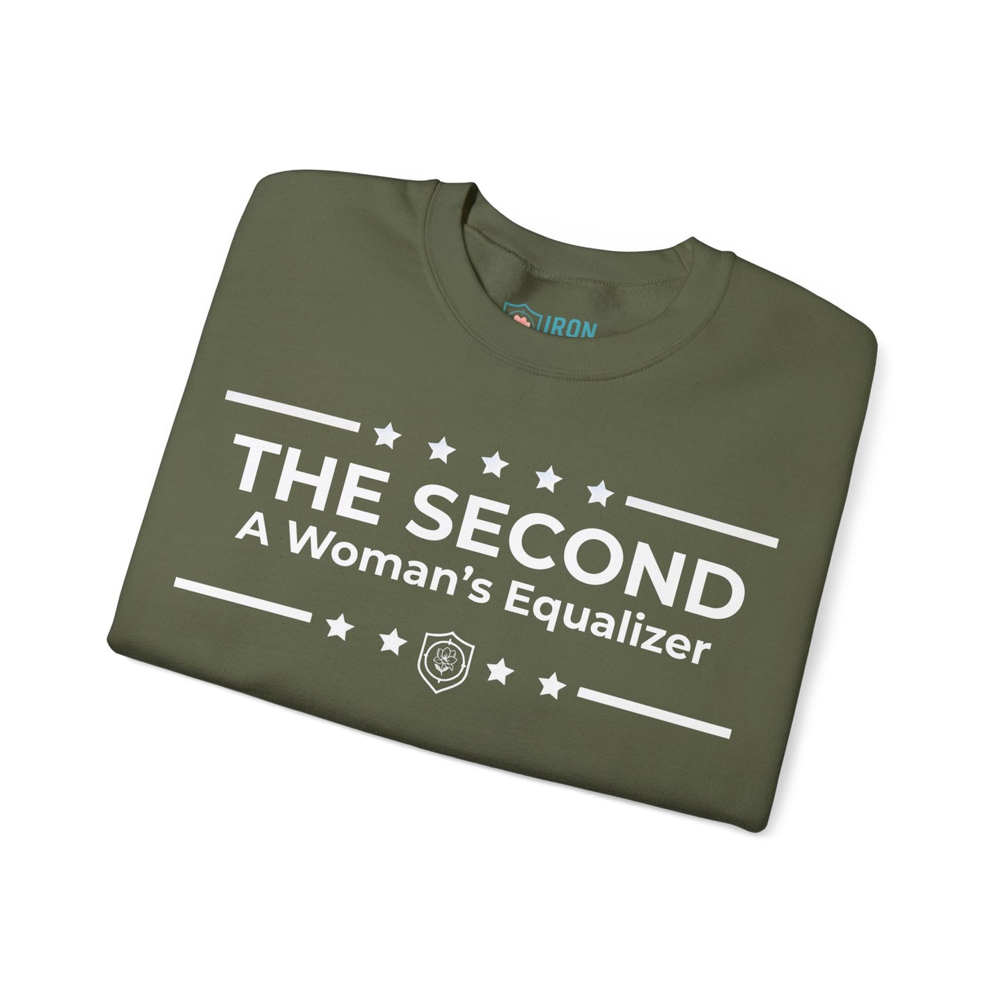 The Second:A Woman’s Equalizer Iron Belle Defense Unisex Crewneck Sweatshirt